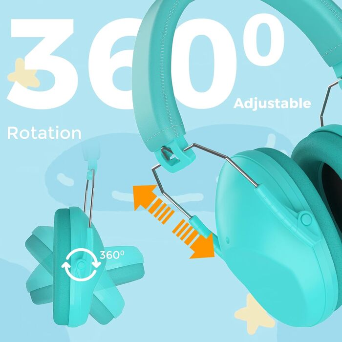 Навушники для захисту від шуму ProCase для дітей, блакитні