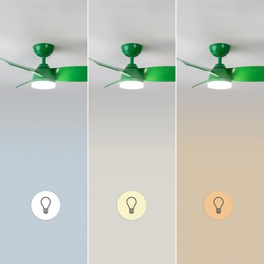 Вентилятор стельовий Cecotec EnergySilence Aero 3050 з LED підсвіткою, 36 дюймів (102 см), пульт, таймер, 6 швидкостей, DC-мотор, м'ятний колір
