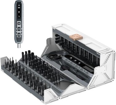 Електрична викрутка QKTYB 181 в 1 з акумулятором, 3.7V, 160 біт, 3 режими, для ремонту iPhone, ноутбуків, окулярів, годинників