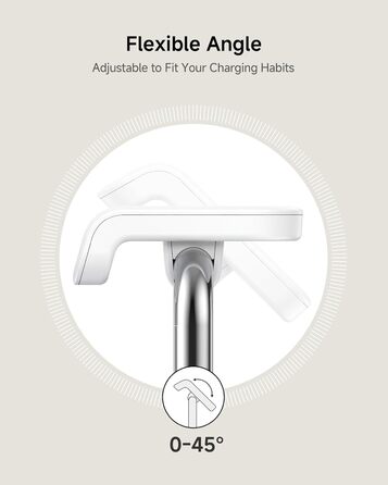 Зарядний пристрій для Apple Watch SwanScout 505A (Чорний): Підтримка всіх моделей (Ultra 3, SE 3, 11, 10, 9, 8, 7, 6, 5, 4, 3, 2, SE 2), Бездротова зарядка 5W, Регульований кут