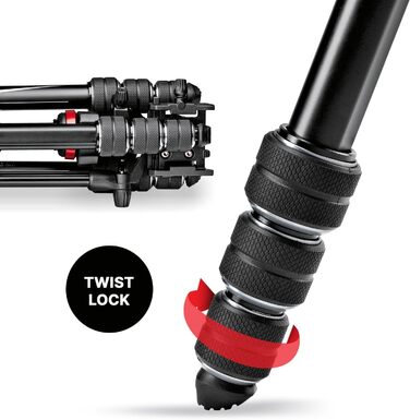 Manfrotto Befree Live: штатив для відеозйомки з відео-головкою, для DSLR, беззеркальних та відеокамер