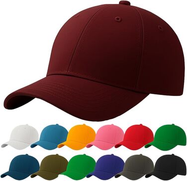 Кепка бейсболка 4sold, бавовна, унісекс, регульована, для чоловіків та жінок, легка та дихаюча, для спорту, відпочинку, на відкритому повітрі, колір маррун