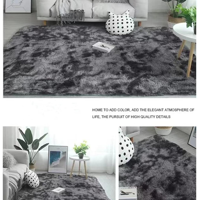 OYIMUA High-Pile Rug 120×160 cm Beige, Modern Fluffy Rug Living Room, Children's Room, Decoration, Bedroom, Hallway, Runner, Outdoor Rug, Faux Fur Rug, Shaggy, Solid Color, Bed Runner Beige 120 x 160 cm