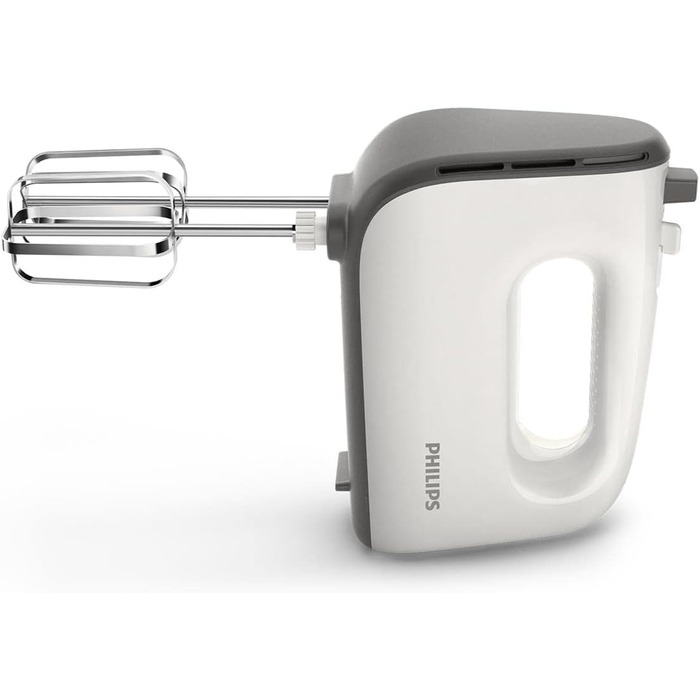Philips Hand Mixer, 450 W, 5 speeds plus Turbo, white/gray (HR3741/00)