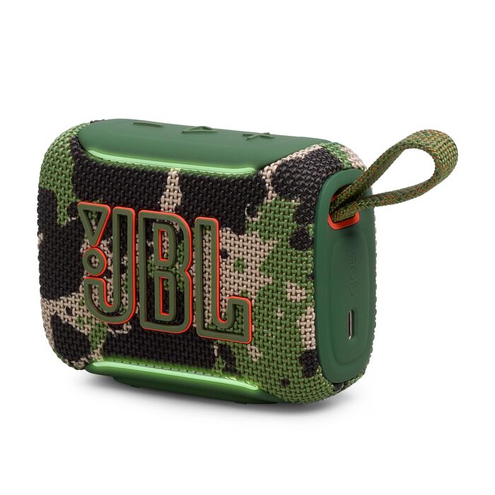 JBL Go 5: Портативна Bluetooth колонка з глибоким басом, захист від води, 10 годин роботи (Камуфляж)