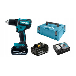 Безщітковий дриль-викрутний Makita DDF485RFJ 18V, 2x3.0Ah