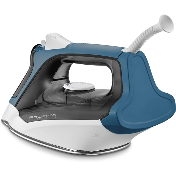 Праска Rowenta Effective з парою, 2200 Вт, 110 гр/хв, нержавіюча сталь, блакитна