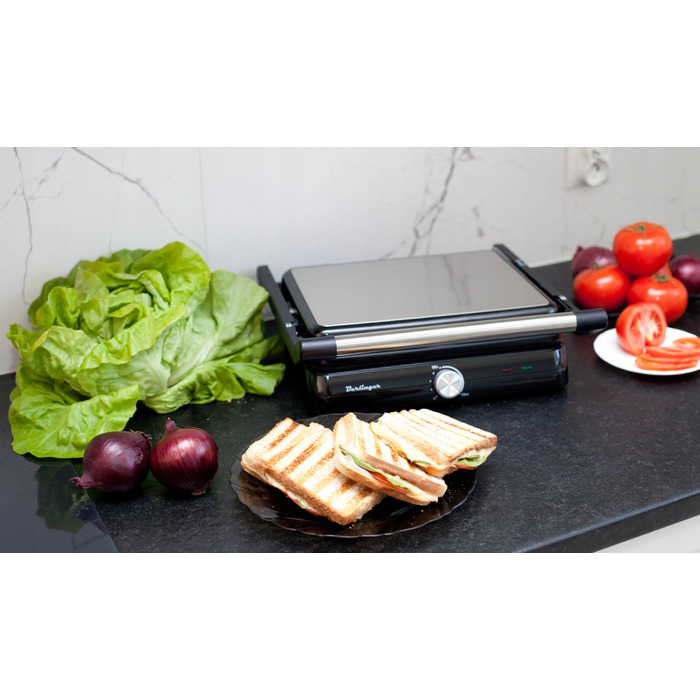 Електричний гриль Berlinger MAX-2400-W 2400 Вт, розкладний на 180°