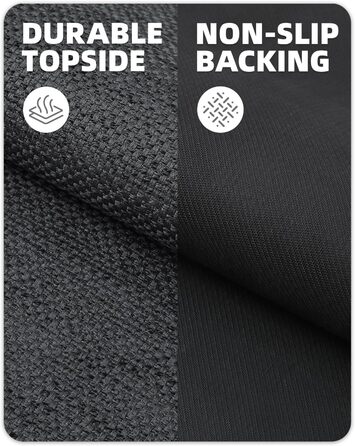 Килимок кухонний неслизький, 61x183 см, сірий, 4 мм, для кухні, перед пральною машиною, коридору