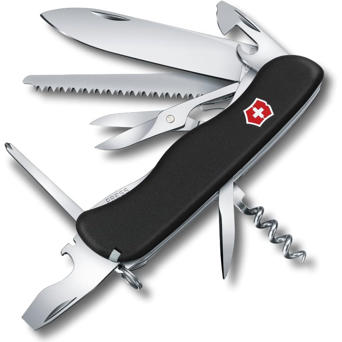 Мультитул Victorinox Outrider, Швейцарський армійський ніж, 14 функцій, чорний