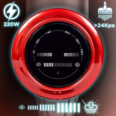 Duronic VC24: Бездротовий акумуляторний пилосос 220W з HEPA-фільтром, 3 швидкості, 50 хв роботи, без мішка