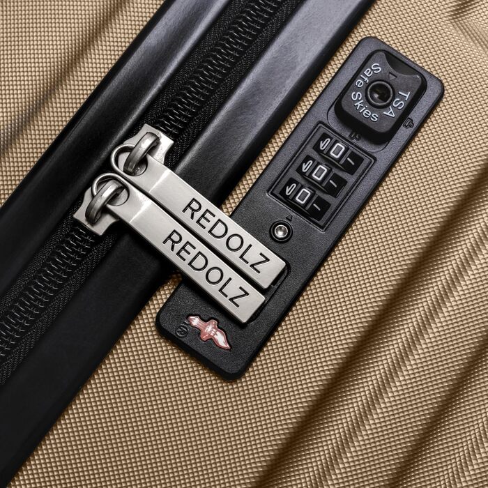 Набір валіз REDOLZ 3 шт. | Легкі дорожні валізи з ABS - для жінок/чоловіків, 4 колеса, TSA-замок (Essentials 07) | Розмір M (67 см)