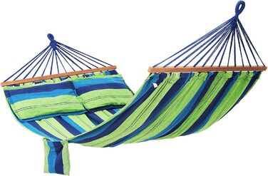 Гамак SONGMICS із 2 подушками, 210x150 см, до 300 кг, синій, великий
