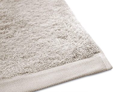 Herzbach Home Sauna Towel 80 x 200 cm 2-Pack – 100% Cotton – Soft & Absorbent – Extra Large & Long (Sand Grey)