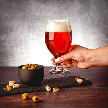 Набір келихів для пива Biergläser 590 мл (24 шт) + Келихи для пшеничного пива 400 мл - Кришталеві, для чоловіків, можна мити в посудомийній машині