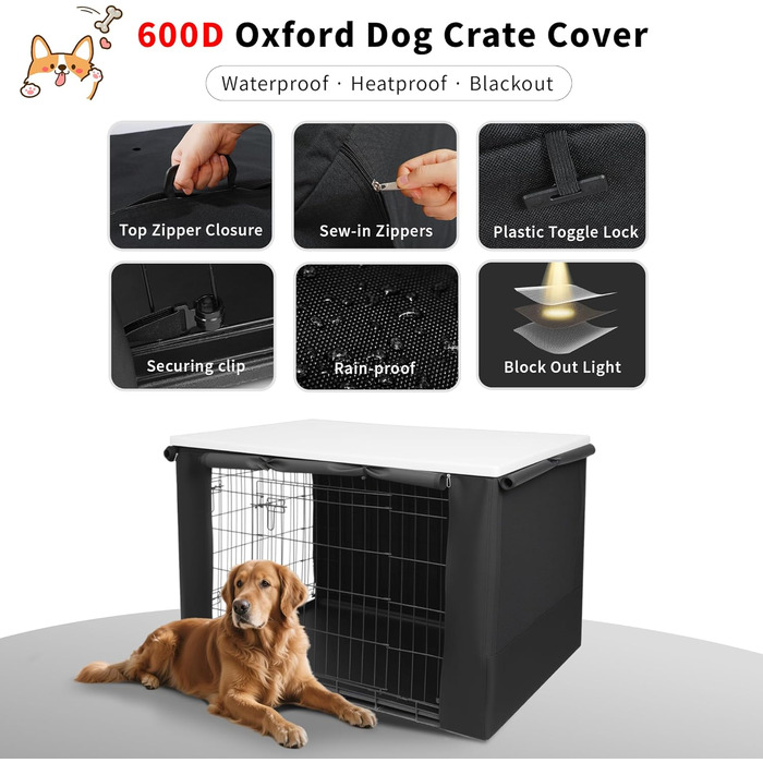 Накладка на собачий вольєр Rockever 96,5 см, пластикова, з антиковзаючим покриттям, легко миється, з кріпленнями (для вольєру 91,4 см)