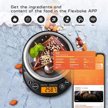 Електронна кухонна вага UNIWEIGH 6.6lb/3kg з USB-кабелем: для випічки, дієти та приготування їжі