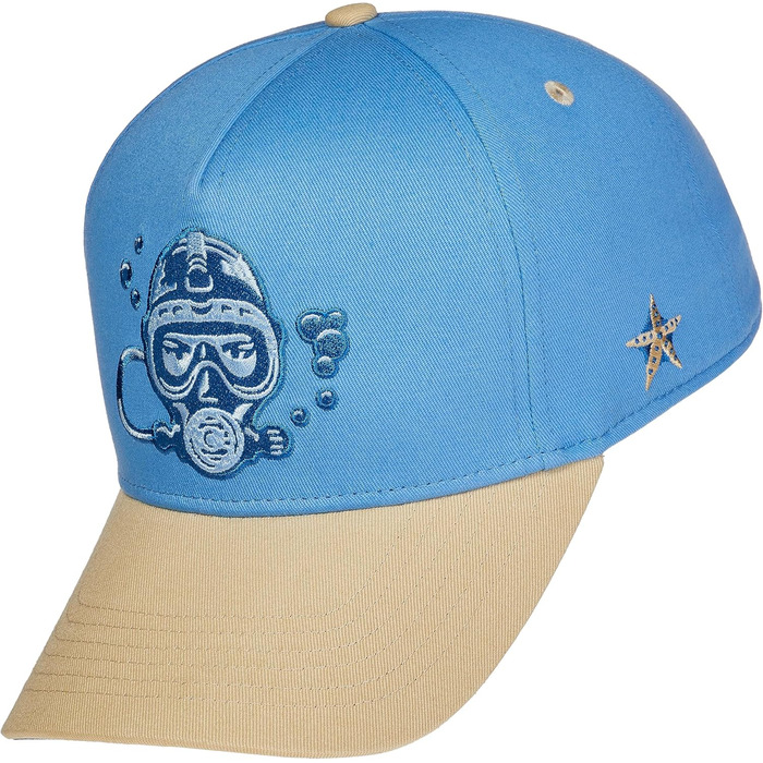 Кепки Snapback Cadency® для чоловіків та жінок, унікальні, з індивідуальними дизайнами, бейсболки з прямим козирком, регульовані, теплі зимові, темно-зелені (Diver - Base - Blau)