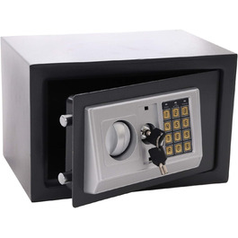 Сейф для дому Panorama24 з електронним замком, 31x20x20 см, сірий