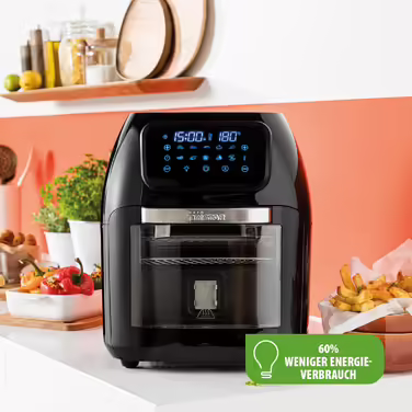 Tristar Hot Air Fryer 10 L, oil-free baking, 10 programs, touchscreen, dishwasher-safe parts, non-stick coating, including accessories, 1800 W, Airfryer FR-6964 Hot Air Fryer and Oven 10L