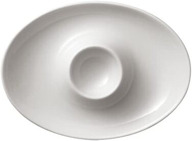 Villeroy & Boch - For Me Egg Cups, beautifully shaped egg cups made of premium porcelain for every occasion, dishwasher-safe, white