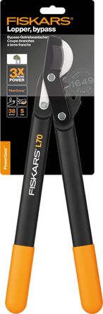 Секатор Fiskars PowerGear II L70 для свіжої деревини, антипригарне покриття, загартована сталь, 46 см, чорний/помаранчевий, 1002104
