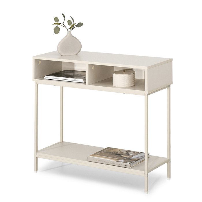 Консольний столик Mebel-Partner, крем матовий, 80 x 75 x 30 см