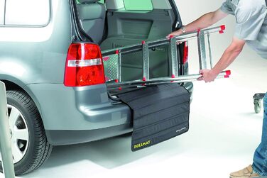 Захист вантажного простору Kleinmetall RollMat Standard: килимок для захисту бампера та захист краю завантаження, чорний