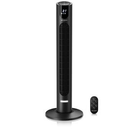 Вентилятор DC Brandson з пультом керування - тихий, 8 швидкостей, Sleep Mode, осциляція, 4 режими, дисплей, енергозберігаючий