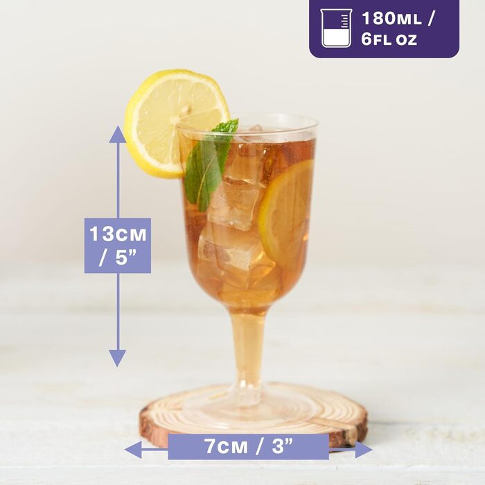 48 келихів для шампанського MATANA Premium Plastik 150 мл - кришталево-чисті, стабільні, без BPA, багаторазові. Пластикові келихи для шампанського/секту для вечірок, свят, дня народження. Набір 48 штук (144 шт.)