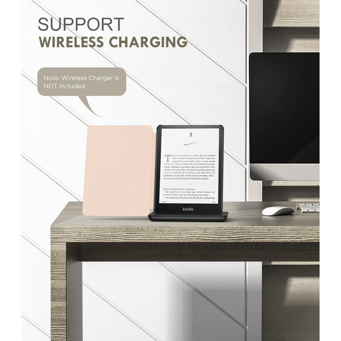 Чохол MoKo для Kindle Paperwhite 12th Gen 2024 та Kindle Colorsoft Signature Edition 2024, PU шкіра, авто-сон/пробудження, сірий ліс (kirschbogen)