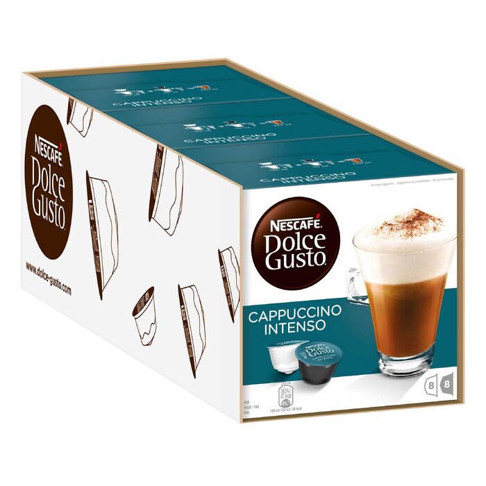Кавові капсули NESCAFÉ Dolce Gusto Cappuccino, 3 упаковки по 16 капсул (48 шт.)