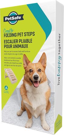 PetSafe CozyUp Складні сходи для домашніх тварин, з неслизькими ступенями, для тварин до 68 кг, висота 51 см, розмір L, нова упаковка
