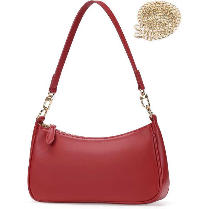 Сумка жіноча WantGor Clutch Tote червона: кросбоді, міні-хобо, екошкіра, ретро