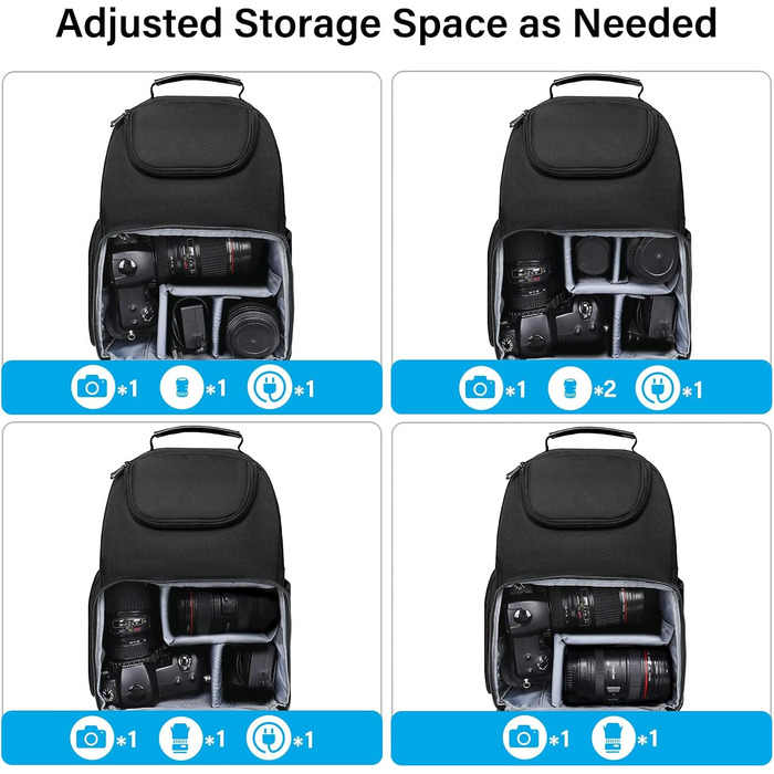 Сумка для камери MOSISO: Crossbody Sling Rucksack для фотографів Canon, Nikon, Sony (з тримачем для штатива)