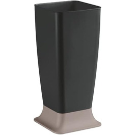 Стійка для парасоль - Kreher, чорний/taupe, пластик, 25x25x55 см