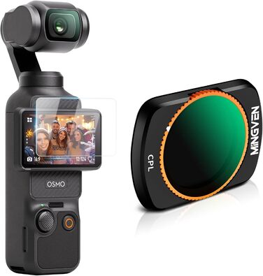 Набір ND-фільтрів MINGVEN для DJI Osmo Pocket 3 Creator Combo: ND1-5, ND64-512, CPL, UV, VND2-32 (4 шт.)