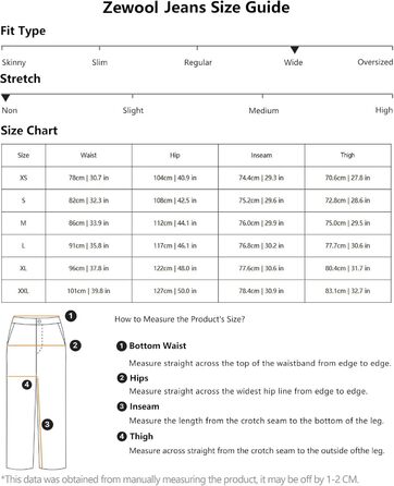 Чоловічі джинси Zewool Baggy Y2K сірі (H10 Grau, XS) - широкі, в стилі Hip Hop, зручні для скейтбордингу