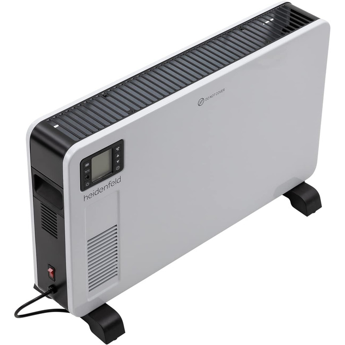 Електричний конвектор Heidenfeld EK100 | 3 роки гарантії, 2300 Вт, з пультом керування, для опалення до 40 м²