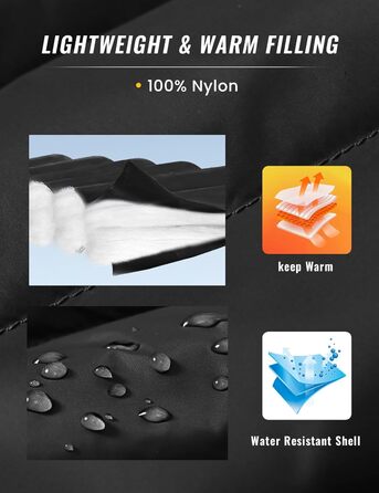 Чоловіча жилетка Rdruko з пуховим наповнювачем, тепла зимова жилетка для активного відпочинку та повсякденного носіння, 5 кишень, чорний колір