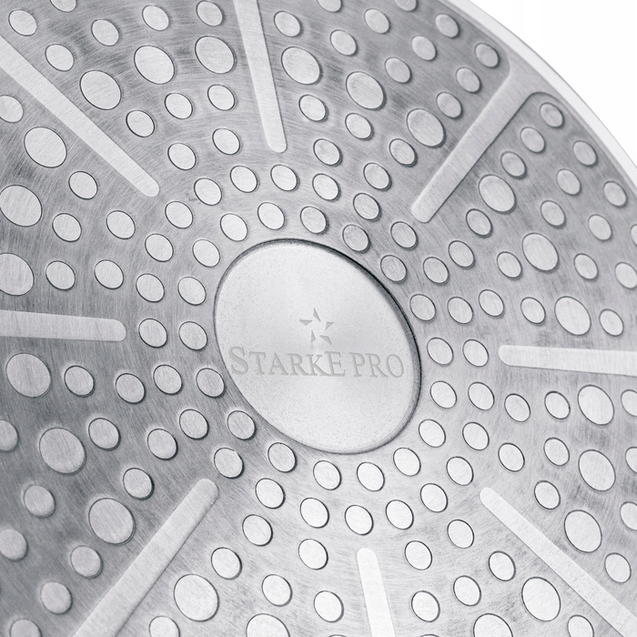 Набір сковорідок Starke Pro бежевий, антипригарне покриття, 4 предмети (20/24/26 см)