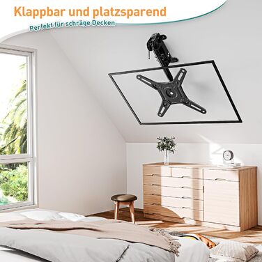 ELIVED Adjustable TV Wall Mount for 24-65 inch Flat & Curved TVs - VESA 400x400, 45kg Capacity