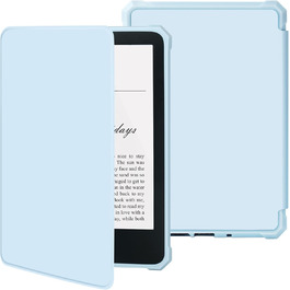 Чохол для Kindle Paperwhite 7' та Kindle Colorsoft Signature Edition (2024/2025), вологостійкий, з магнітним закриттям (світло-блакитний)