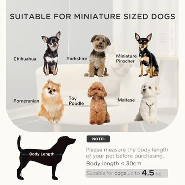 PawHut Софа для собак з підголівником та знімним подушкою, для дому, 65x64x37 см, кремовий колір