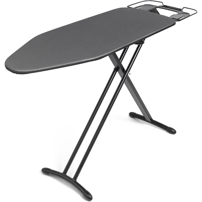 Гладильна дошка Duwee Extra Wide Deluxe з підставкою для праски, чорна, 117 x 43 см