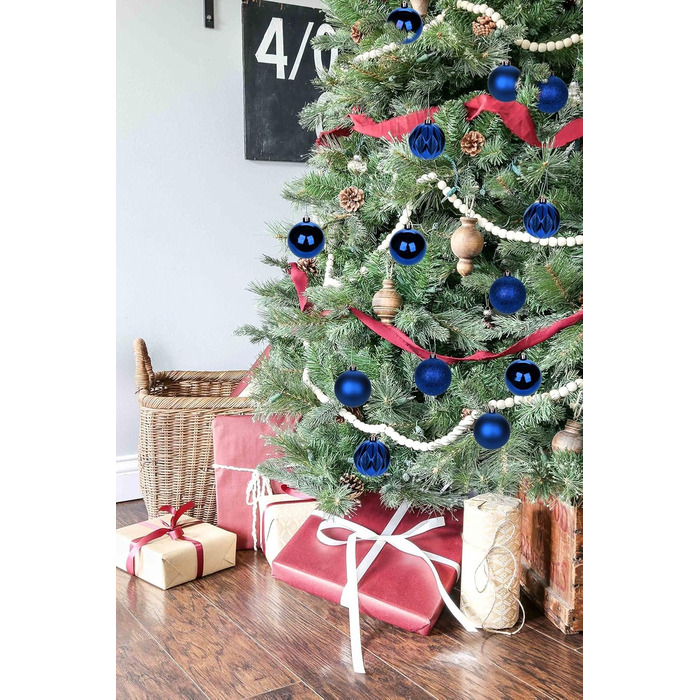 5 см золоті ялинкові кулі-орнаменти, 30 шт. - міцний пластик, для прикраси ялинки на Новий рік