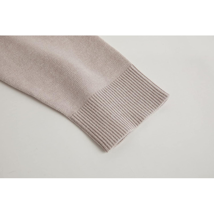 Чоловічий кардиган Runcati без коміра, в'язаний, бежевий, розмір M