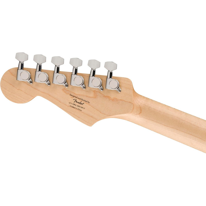 Струмогітара Squier Debut Stratocaster з палісандровим гриф, біле пікгард, чорний колір SSS
