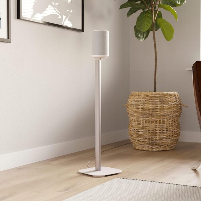 Підставка Vogel's SFS 4113 для Sonos ERA 100: надійна та стильна | Білий колір | З кабелепроводом, TÜV-сертифікована