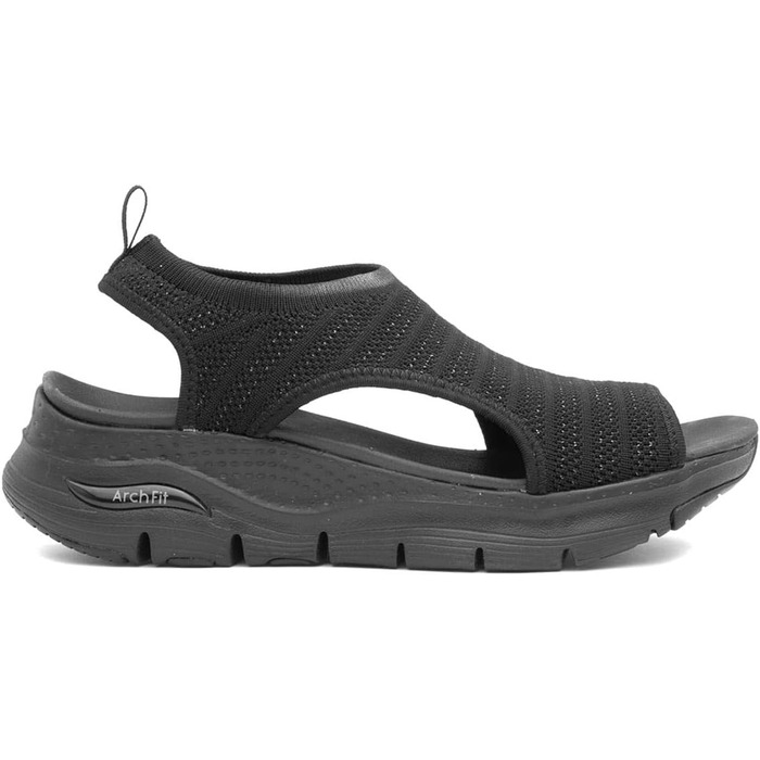 Skechers Arch Fit City Catch: жіночі сандалі з текстилю (38 EU, чорні)